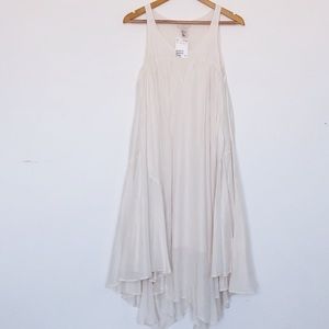 H&M cream boho tank dress